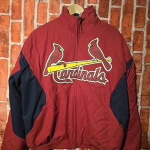 Majestic MLB Authentic St. Louis Cardinals THERMA BASE Jacket Men's Size Small